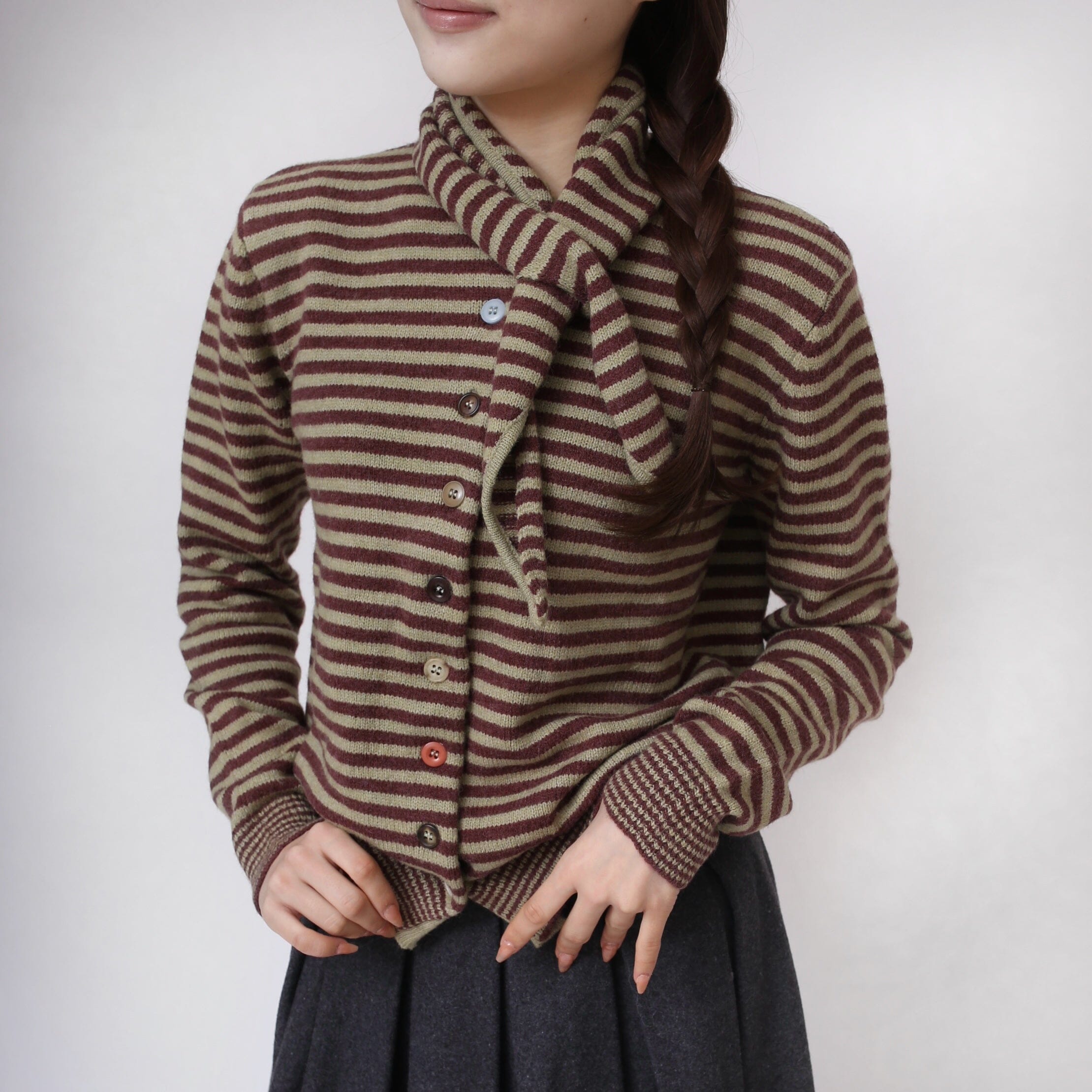 color-button-tie-cardigan-