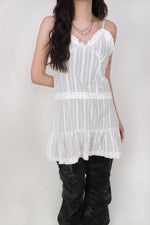 Cotton lace frill cami dress Cotton lace frill cami dress ワンピース 
