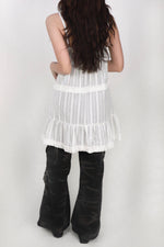Cotton lace frill cami dress Cotton lace frill cami dress ワンピース 