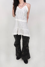Cotton lace frill cami dress Cotton lace frill cami dress ワンピース 
