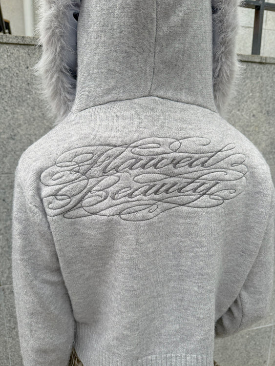 未使用品【BRIEFING】WOOL HIGH NECH KNIT HOODIE Embroidered fur knit hoodie | Judin