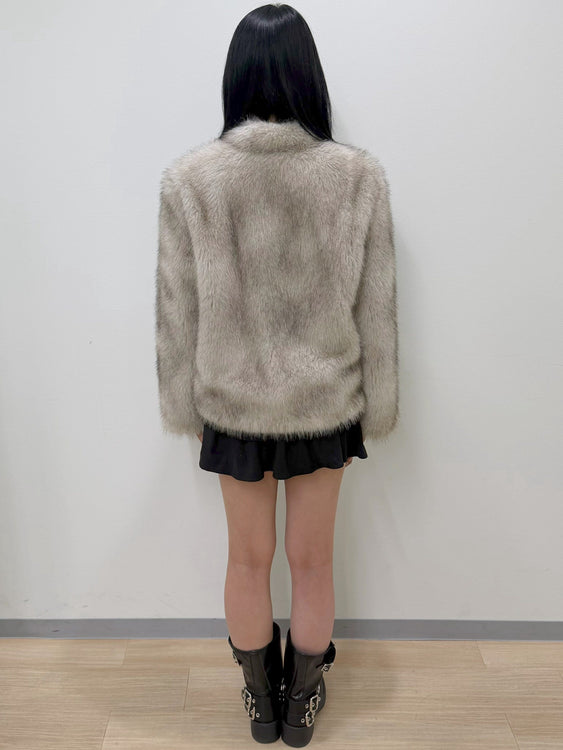 Fluffy faux fur coat | Judin