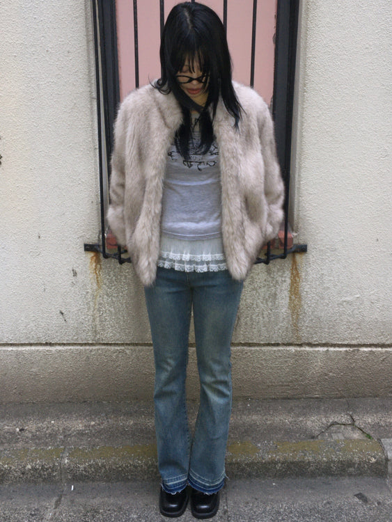 Fluffy faux fur coat | Judin