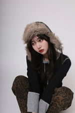 Bicolor half button tops 161cm
