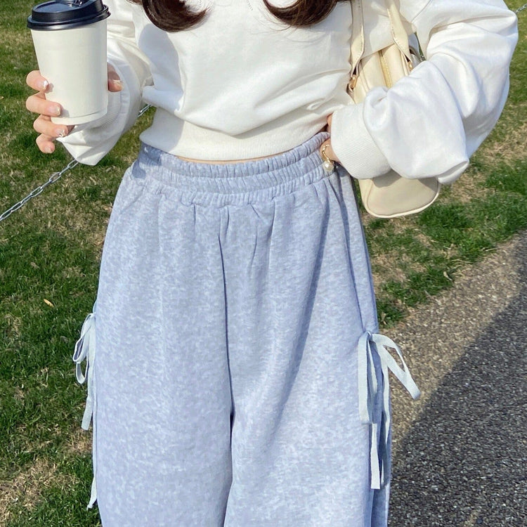 RiLi】サイドリボンスウェットパンツ | Judin