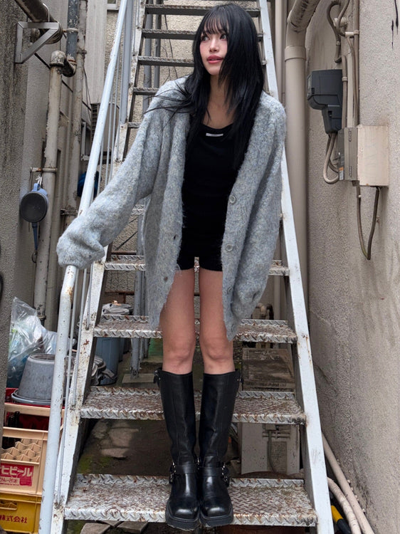 Shaggy volume cardigan | Judin