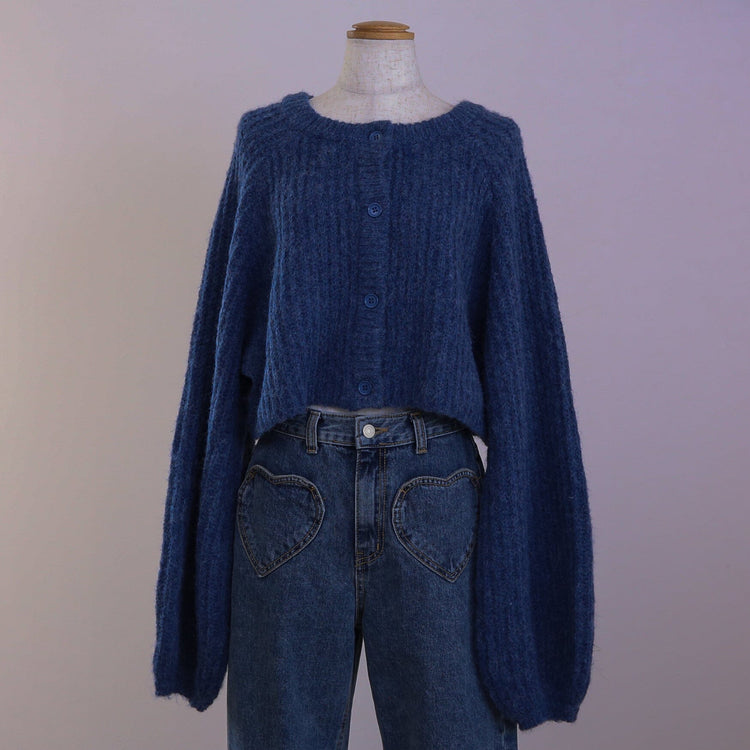 RiLi】ショート丈カラーニットカーディガン | Judin