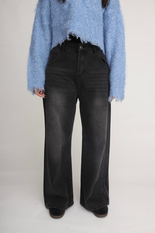 Washed wide denim pants | Judin