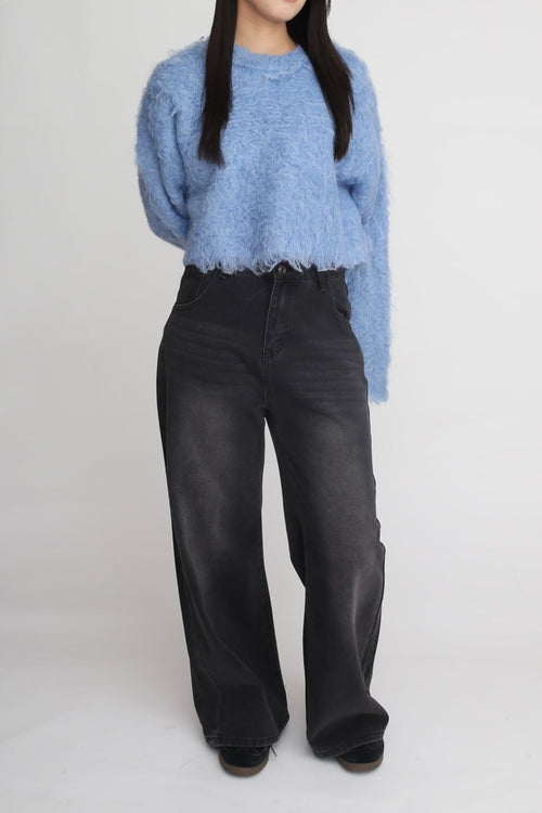 Washed wide denim pants | Judin