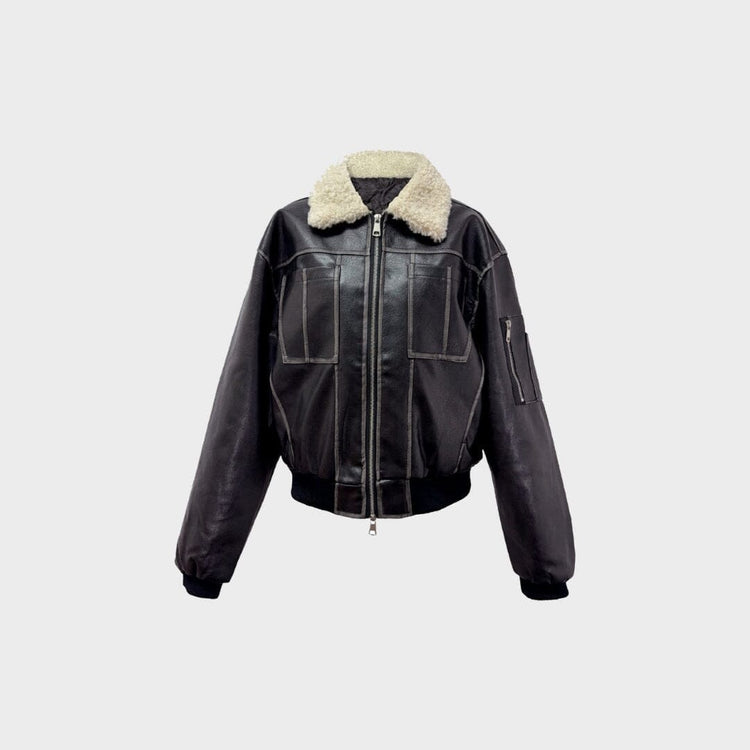 FAUX LEATHER OVER ジャケット　今期美品 moussy｜FAUX LEATHER OVER ジャケット | Rakuten Fashion(楽天
