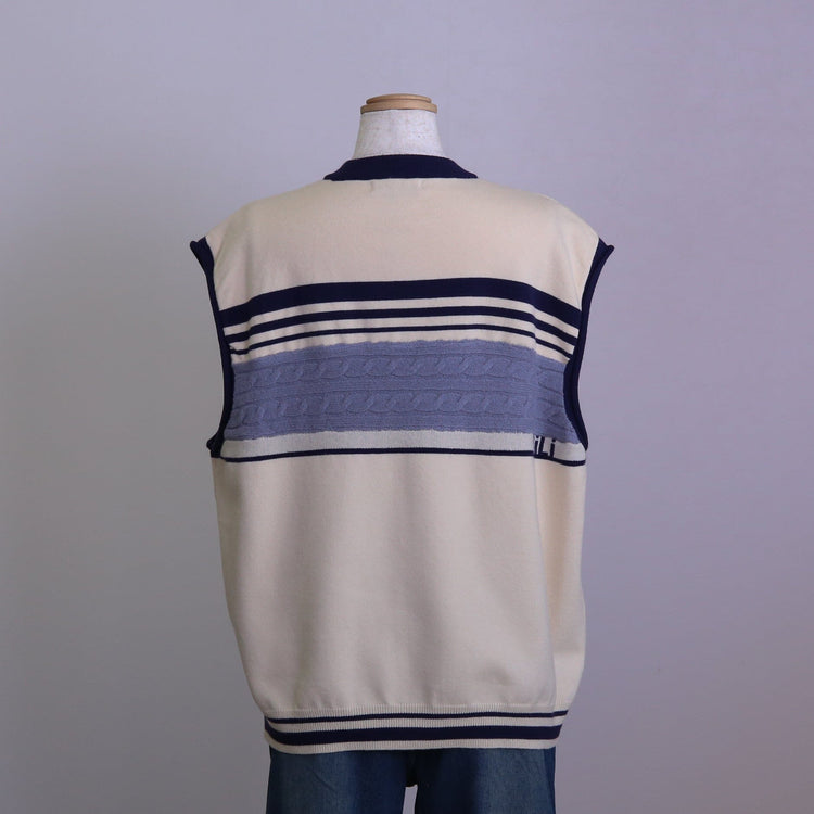 RiLi】ジャガードロゴニットベスト | Judin